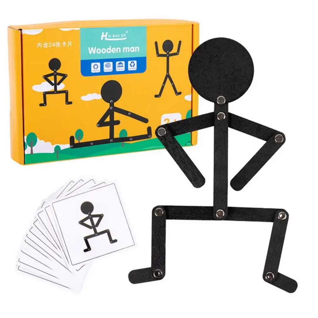 Wooden Man Stick Puzzle Game