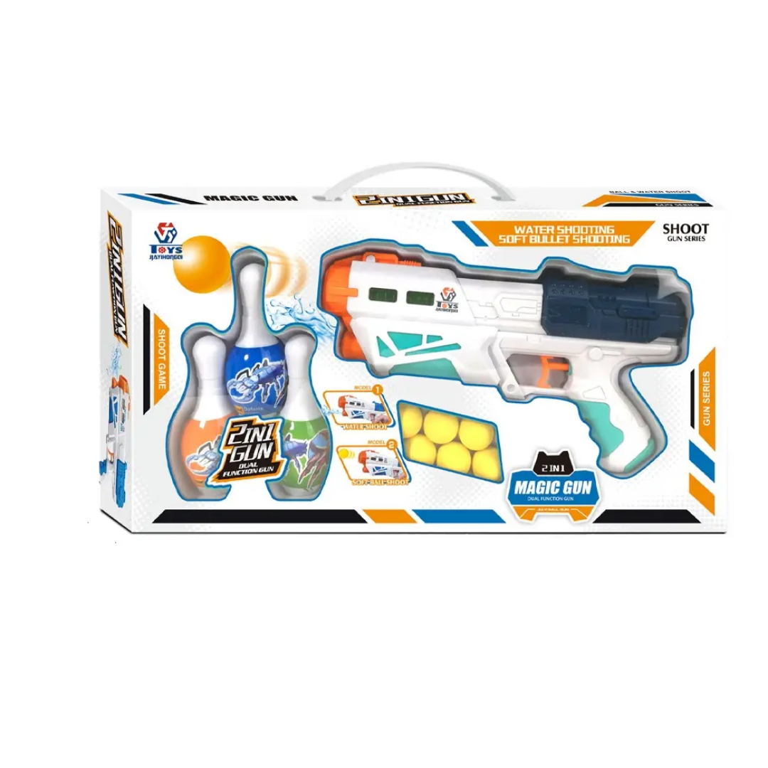 2 in 1 Magic Gun - Softball and Water Shoot