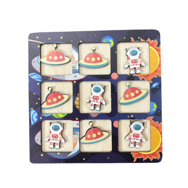Astronaut Theme Tic Tac Toe Game