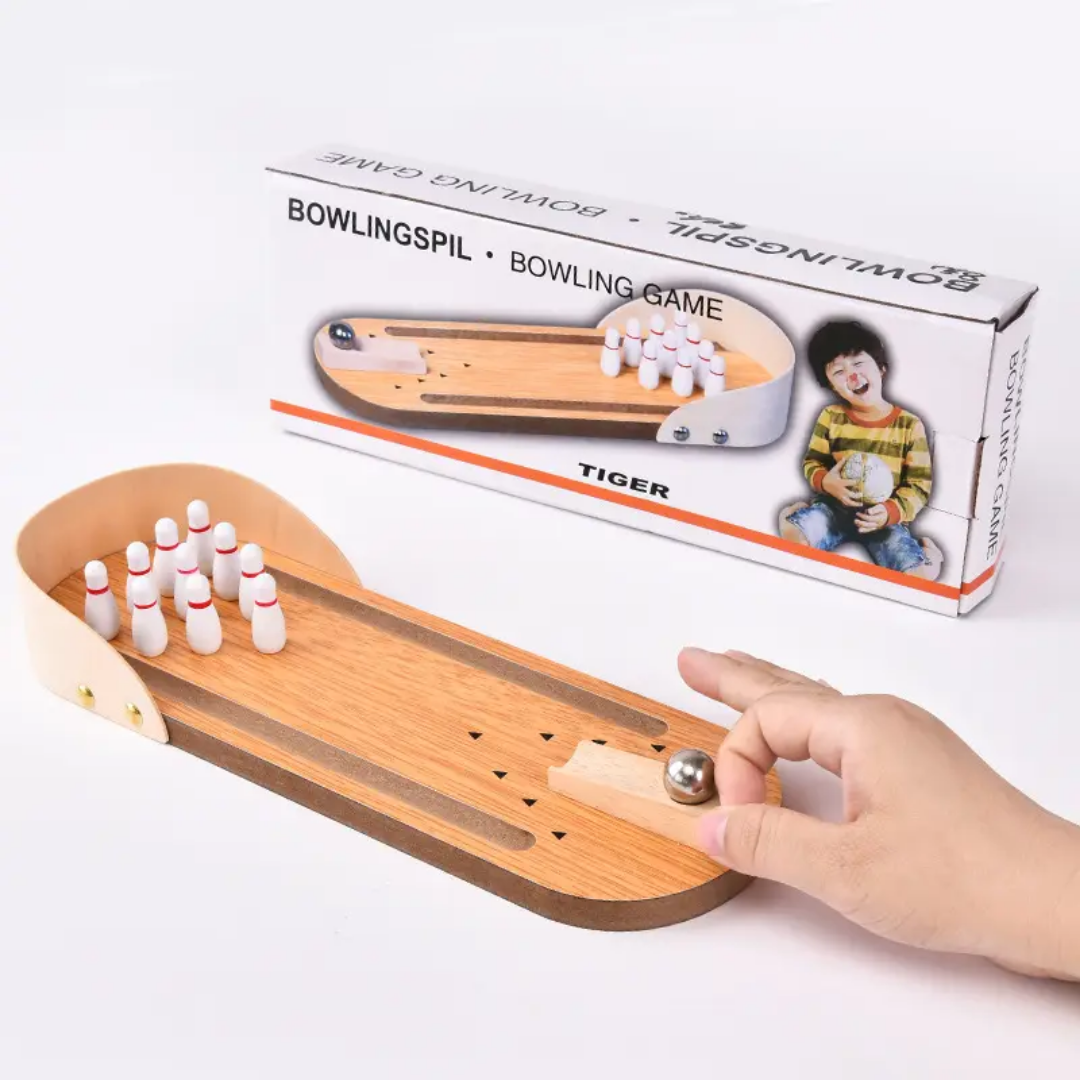 Wooden Mini Bowling Game