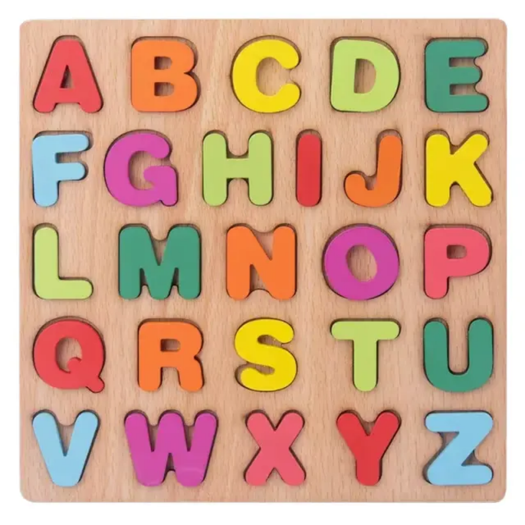 Wooden Alphabet board Mini - Capital Letters