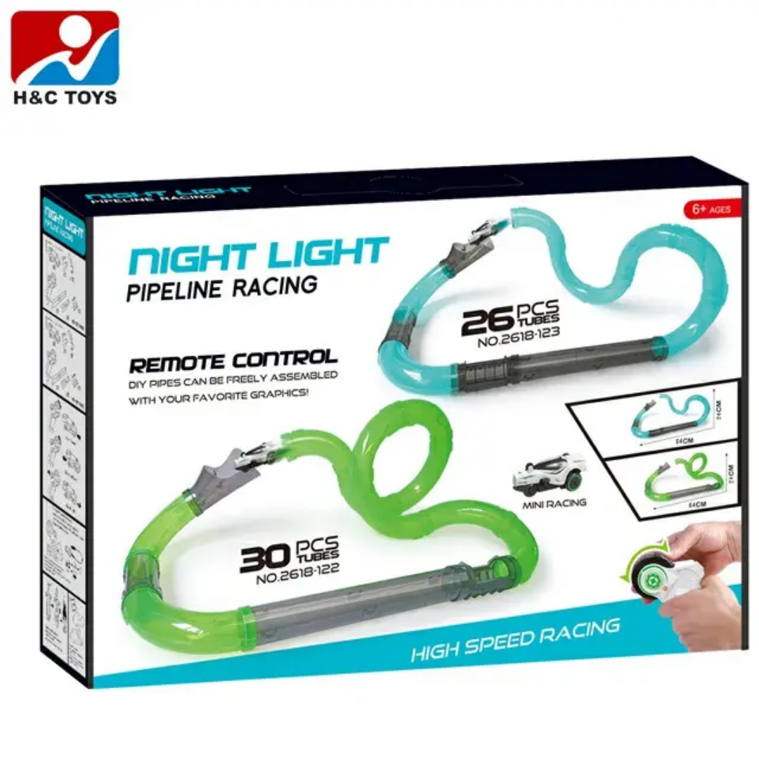 Remote Control Night Light Pipeline Car