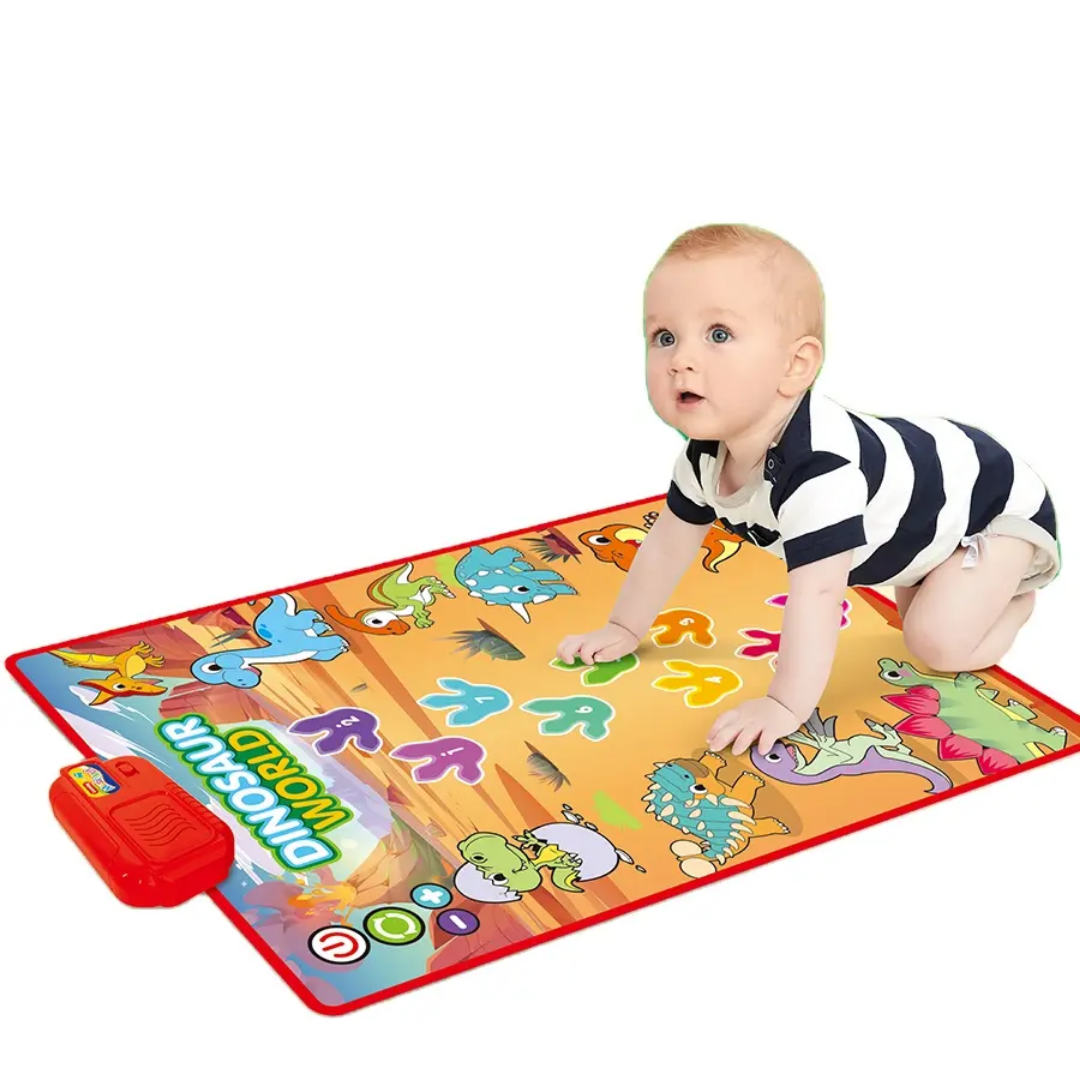 Baby Toddler Music Mat – Dinosaur Theme | 10+ Fun Interactive Musical Play Gym for Ages 0-3 - Image 3