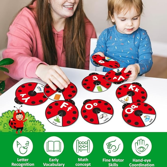 Number Alphabet Spinner Toy - Image 3