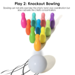 2 in 1 Bowling cum Right Right Touch Match Making - Wooden - Image 3