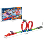 Double Loop Race Track with Catapult