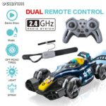 Drift High Speed Stunt Car with Lights - Remote and Hand Sensor operated - Image 2