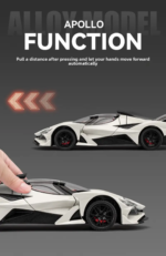 Scale 1:24 Asten Martin Pullback Power Die-cast Car with Doors Openable - Horn, Sound and Lights CZ160 - Image 2