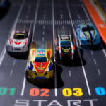 Cars Truck Theme Gift Pack with Tracks and Parking Space - Pack of 48 Cars - Image 5