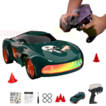 Mini Remote Control High Speed Drift Car - with Traffic Cones and Changeable Tires