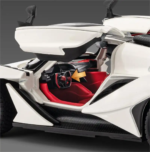 Scale 1:24 Pullback Power Die-cast Car with Doors Openable - Horn, Sound and Lights CZ161 - Image 2