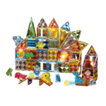 Light Magnetic Tile Building Blocks - 124 pcs - Image 2