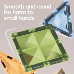 Light Magnetic Tile Building Blocks - 124 pcs - Image 4