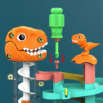 Automatic Dinosaur Track Parking Car Slide Set - Image 4