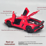 Scale 1:32 Pullback Die-cast Car with Doors Openable - Horn, Sound and Lights with Smoke Effect - Image 5
