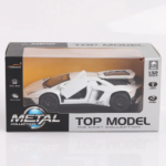 Scale 1:32 Pullback Die-cast Car with Doors Openable - Horn, Sound and Lights with Smoke Effect